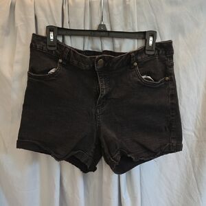 Serra Women's Black Jean Shorts
